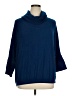 Nina Leonard Blue Turtleneck Sweater Size 1X - photo 1