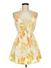 Zara Tropical Yellow Cocktail Dress Size M - photo 1