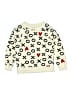 Hanna Andersson 100% Cotton Hearts Ivory Pullover Sweater Size 120 cm / US 6X - photo 1