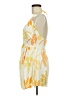 Zara Tropical Yellow Cocktail Dress Size M - photo 5