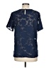 Van Heusen 100% Polyester Stars Blue Short Sleeve Blouse Size M - photo 2