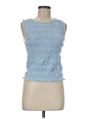Madewell Smocked Boatneck Tank (view 1)
