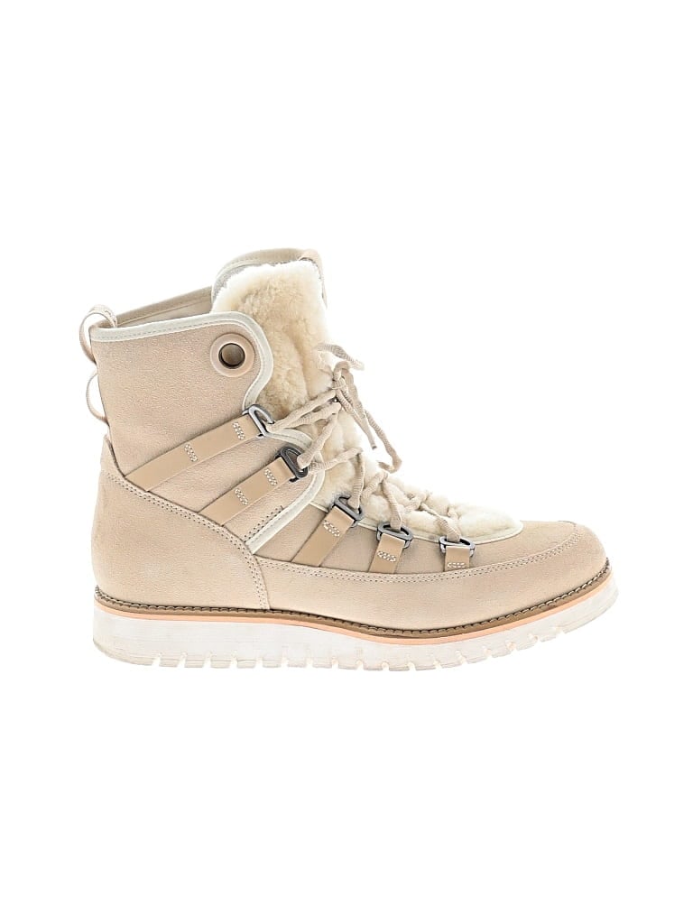 Pre-owned Cole Haan Ankle Boots In Ivory