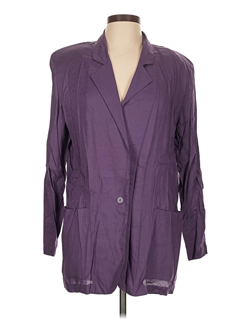 Pre-owned Melrose Blazer Jacket In Purple