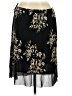 Willi Smith 100% Polyester Floral Black Casual Skirt Size L - photo 2