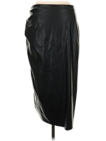 Zara Faux Leather Skirt (view 2)