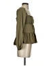 Paper Crane 100% Polyester Green Long Sleeve Blouse Size XS - photo 4