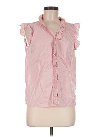 Saks Fifth Avenue Sleeveless Button-Down Shirt (view 1)
