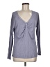 Soma Gray Long Sleeve Blouse Size M - photo 1