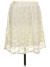 AB Studio 100% Polyester Ivory Casual Skirt Size L - photo 2