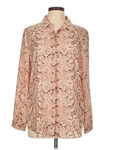 Rose + Olive Long Sleeve Blouse (view 1)