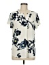 Van Heusen 100% Polyester Ivory Short Sleeve Blouse Size M - photo 1