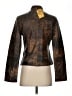 Assorted Brands 100% Leather Graphic Brown Leather Jacket Size S - photo 2