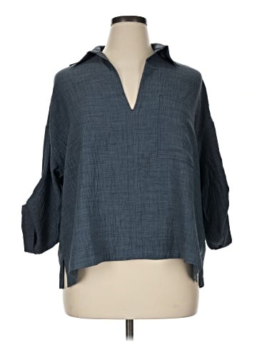Max Studio 3/4 Sleeve Blouse (view 1)