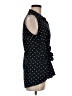 Tommy Hilfiger Polka Dots Black Sleeveless Button-Down Shirt Size M - photo 4