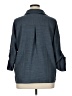 Max Studio 100% Polyester Solid Blue 3/4 Sleeve Blouse Size 1X - photo 2
