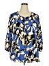 Ashley Stewart Blue 3/4 Sleeve Blouse Size 20W - photo 1