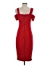 Bisou Bisou Solid Red Cocktail Dress Size 4 - photo 2