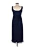 David's Bridal 100% Polyester Solid Blue Cocktail Dress Size 12 - photo 2