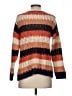 L.L.Bean Signature 100% Cotton Color Block Orange Pullover Sweater Size XS - photo 2