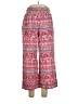 Aqua 100% Rayon Paisley Red Casual Pants Size L - photo 1