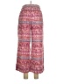 Aqua 100% Rayon Paisley Red Casual Pants Size L - photo 2
