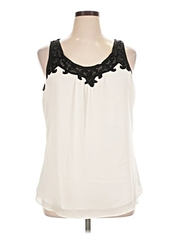 White House Black Market Sleeveless Blouse (view 1)