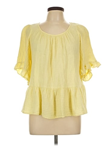 a.n.a. A New Approach 3/4 Sleeve Blouse (view 1)