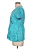 Cherokee Teal Short Sleeve Blouse Size L - photo 5