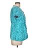 Cherokee Teal Short Sleeve Blouse Size L - photo 4