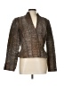 Carmen Marc Valvo Tweed Brown Blazer Size 12 - photo 1