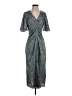 Shoshanna 100% Polyester Paisley Teal Casual Dress Size 2 - photo 1