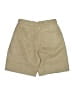 Topshop 100% Polyester Solid Tan Khaki Shorts Size 8 - photo 2