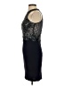 Basix Black Label 100% Polyester Black Cocktail Dress Size 2 - photo 5