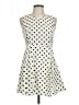 Freebird 100% Polyester Polka Dots Ivory Cocktail Dress Size L - photo 1