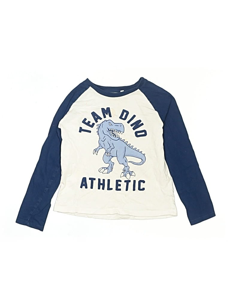 Pre-owned Assorted Brands Kids' 3/4 Sleeve T-shirt In Blue