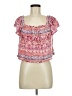 Aqua 100% Rayon Pink Short Sleeve Top Size M - photo 1