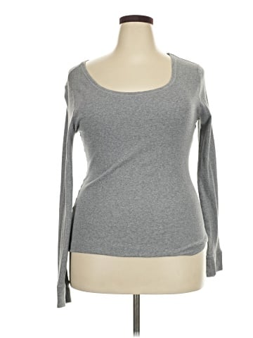 Faded Glory Long Sleeve Top (view 1)