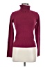 Takeout Color Block Burgundy Turtleneck Sweater Size M - photo 1