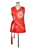 Coldwater Creek 100% Cotton Red Kimono Size 1X - photo 1