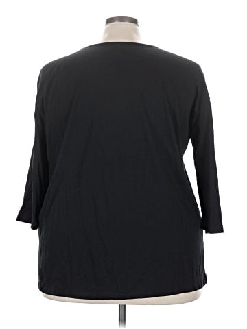 Roaman's 3/4 Sleeve Top (view 2)