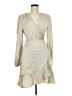 Shein 100% Polyester Ivory Casual Dress Size 6 - photo 1