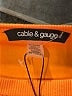 Cable & Gauge Orange Short Sleeve Top Size XL - photo 7