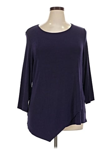 Travelers by Chico's 3/4 Sleeve T-Shirt (view 1)