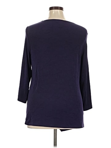 Travelers by Chico's 3/4 Sleeve T-Shirt (view 2)