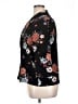 Bobeau Floral Black 3/4 Sleeve Blouse Size XL - photo 5
