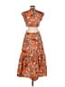 A.L.C. Paisley Orange Casual Dress Size 10 - photo 2