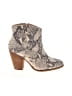 Vince Camuto Snake Print Ivory Ankle Boots Size 10 - photo 1