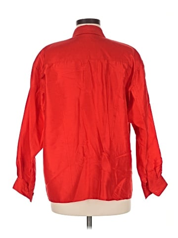 Per Se Long Sleeve Silk Top (view 2)