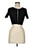 Sandro Black Short Sleeve Top Size Med (2) - photo 1